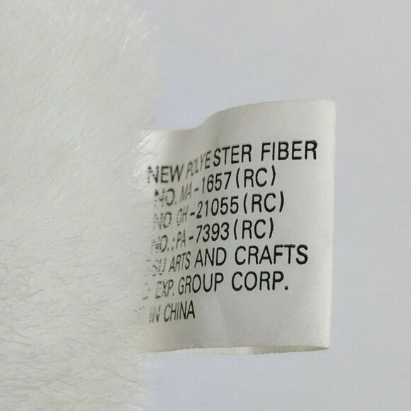 White Easter Bunny Rabbit Plush Bow 10.5 Inch - Picture 5 of 5